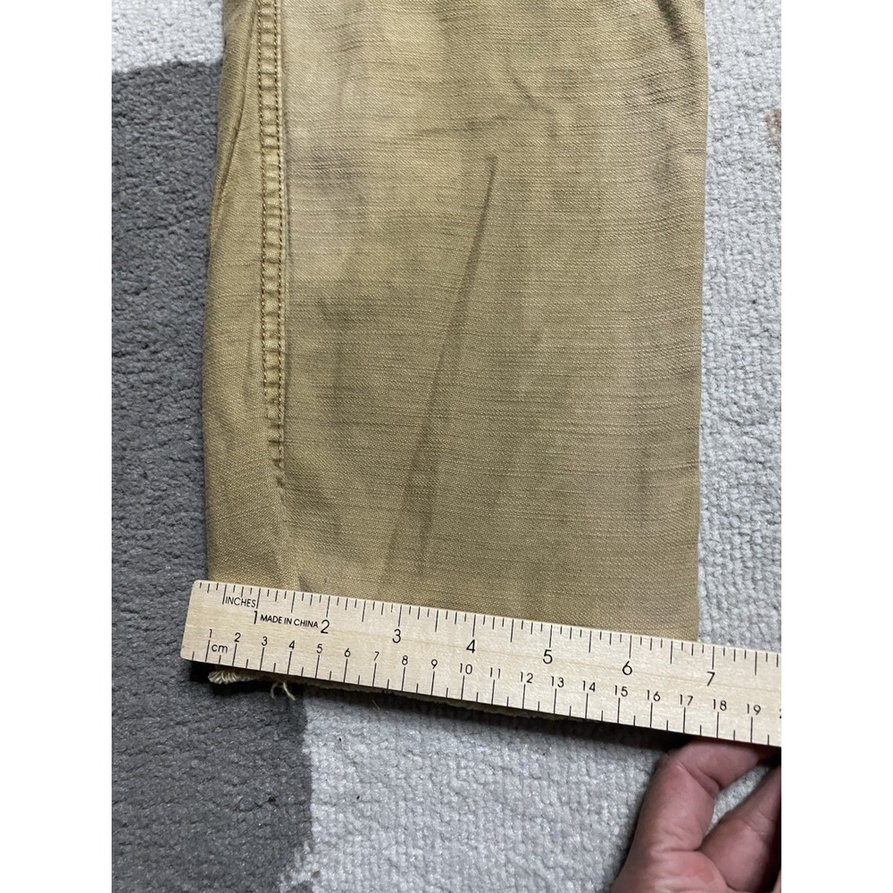 Women's Free People Tan Cropped Pants Capris Size 25, Inseam 21" Khakis - Picture 5 of 13